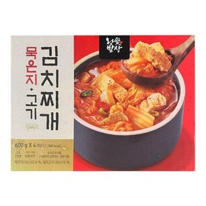 왕애밥상 묵은지고기김치찌개 600Gx4_냉동