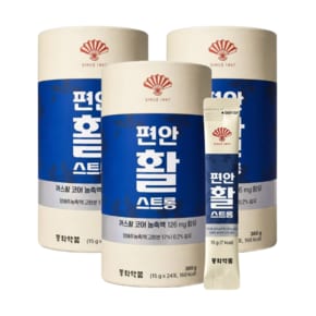 부채꼴 편안활 스트롱 소화음료 까스활 코어 농축액 15g 24포 3통 / 국내산 양배추 농축액 함유 스틱