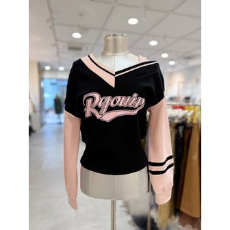 에고이스트 [부산점] 언발 오프숄더 프린팅 포인트 티셔츠 ES1CL662