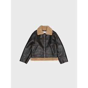 23FW CLOUD LEATHER B-3 MUSTANG JACKET