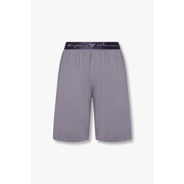 EMPORIO ARMANI 남성 로고 자수 밴딩 스트레치 쇼츠(0815131005)