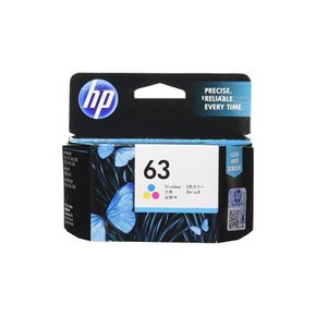 HP 63 정품잉크카트리지 카라- F6U61AA 국내