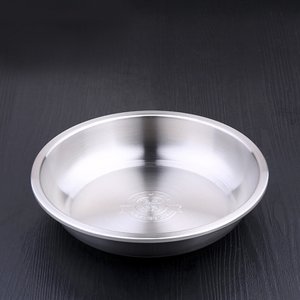 디작소 원형 스텐 그릇 접시 (22cm) 식기 플레이팅