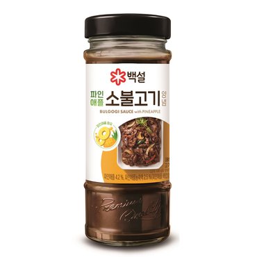 백설 파인애플 소불고기 양념 500g