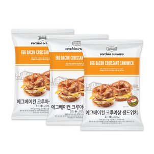 신세계푸드 에그베이컨 크루아상 샌드위치 9개(3팩)