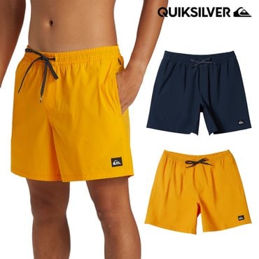 퀵실버 SURFSILK SOLID VOLLEY 16  메쉬 브리프 내장형 비치숏  (QE21BS004)