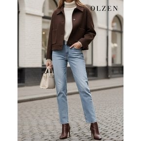 [OLZEN W] 여성 프리즘 스탠다드 데님 팬츠 (ZLC4DP1101)