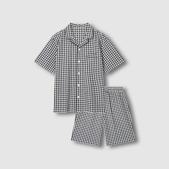 JAJU 남 시어서커 5부 파자마 세트 J2162011750BD