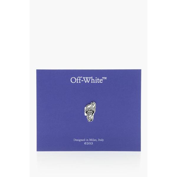 확대된 대표 오프화이트 스니커즈 OMZF001T25MET0027210 Silver