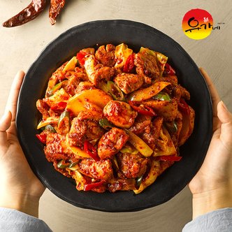 유가네 닭갈비 600g x 2팩 + 메밀막국수 4인분(물2+비빔2) + 치즈 27g x 2팩