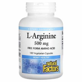 Natural Factors 엘아르기닌 L-Aginine 500mg 180캡슐