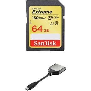 영국 샌디스크 sd카드 SanDisk Extreme 64GB SDXC Memory Card up to 150MB/s Class 10 U3 V30 w