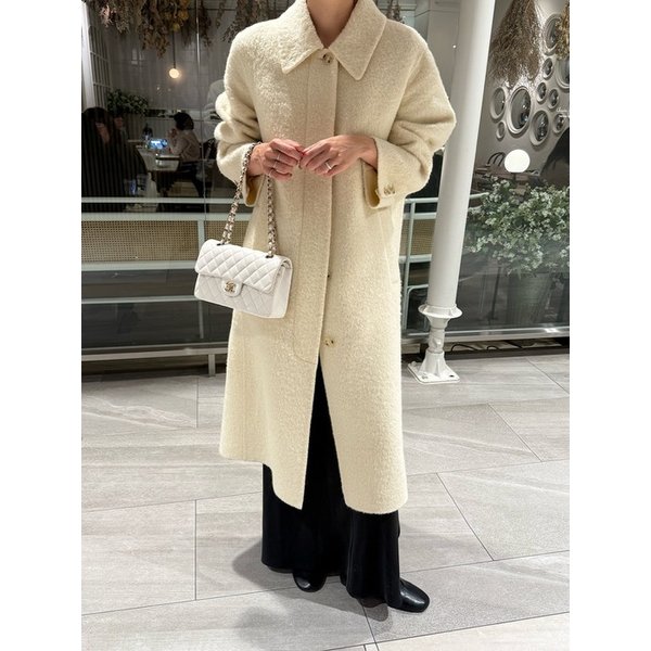 [2nd]Baby Alpaca Single Handmade Coat_cream