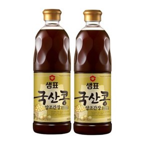 샘표 간장 국산콩양조간장 860ml 2팩 기획