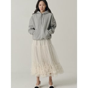 [인플루언서 세영 wh/] Sha Bottom Frill Long Skirt_Cream