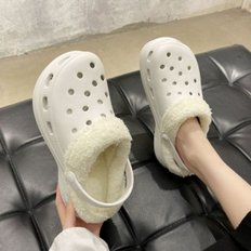 기모 여성 윈터 샌들 방한 따뜻 여자 겨울 샌들 슬리