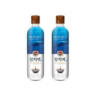 CJ제일제당 백설 참치액 순더깔끔한맛 500g x2개