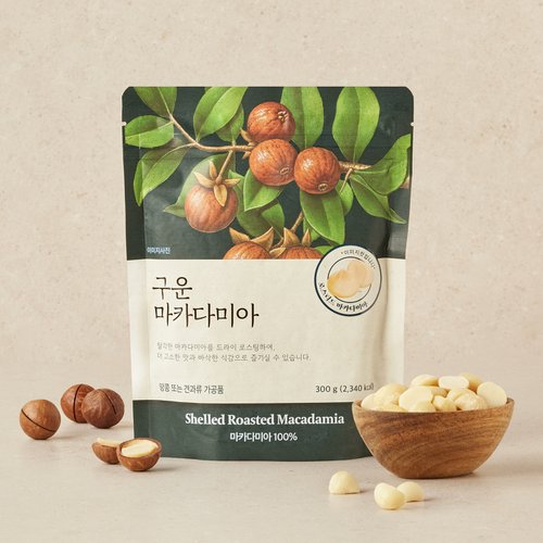 구운 마카다미아 300g
