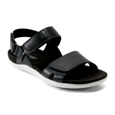 락포트 [여성화]트루워크제로 III 테시아  투 스트랩  3CM 샌들 BLACK RW0184