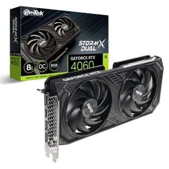 이엠텍 지포스 RTX 4060 STORM X Dual OC D6 8GB.-