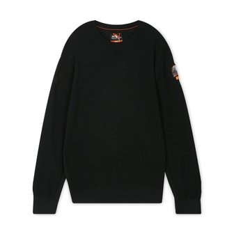  파라점퍼스 남성 와펜 패치 블랙 니트 PMKNPK01 541