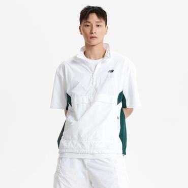 뉴발란스 남여공용 플라잉 경량 반팔 아노락 (SEMI OVER FIT) (NBNAF21453)