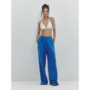 SLIT STRING JOGGER PANTS - BLUE