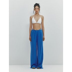 SLIT STRING JOGGER PANTS - BLUE