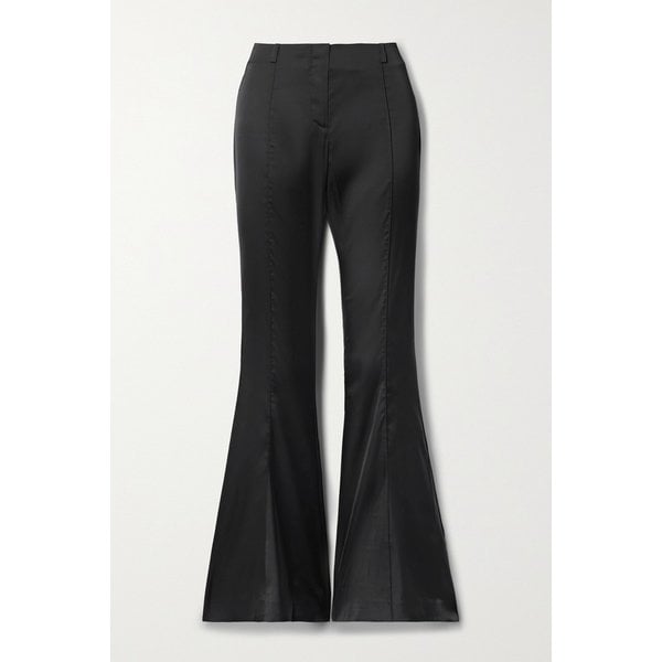 플레어 새틴 팬츠 블랙 1647597317270507