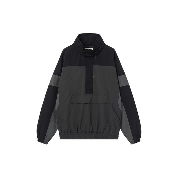 컬러 블록 아노락 BLACK