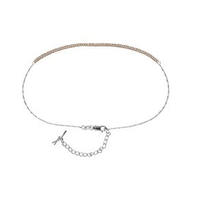 루마카 로즈화이트 앵클리스 25cm, Lumca Rose&White Anklet 25cm, 14k rose gold, white gold