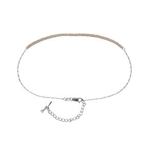 페르테 루마카 로즈화이트 앵클리스 25cm, Lumca Rose&White Anklet 25cm, 14k rose gold, white gold