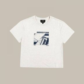 COHBO F26436 PAA HEATHERED ECRU CASSETTES 카세트 여성 반팔티 270868 1503833 COHBOF2