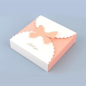 납작한 작은 선물 상자 미니 박스 케이스 비누 손수건 답례품 포장 14x14x4