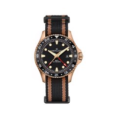 [공식] 해밀턴 카키 네이비 스쿠바 43mm GMT 브론즈 티타늄 케이스 H82565930