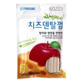 강아지 애견간식 포켄스 치즈덴탈껌 사과 100g