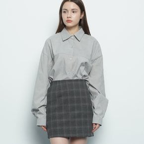 W212 basic over shirt grey