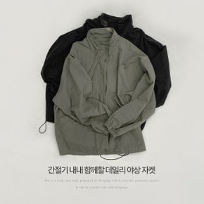 [어텀무드][체형커버] 모어븐 반하이 오버핏 하프 야상 자켓(44~110) P000CTOV