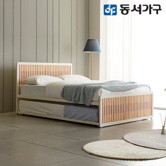 동서가구 포리 편백나무 슬라이딩 이층침대 SS+SS (프레임만) DF641351