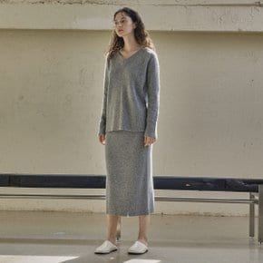 WOOL H SKIRT_GREY