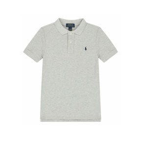 23SS 키즈 포니 자수 카라 티셔츠 그레이 547926 005