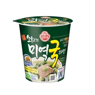 오뚜기 쇠고기 미역국라면 컵 6입 x 2개