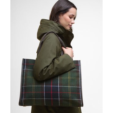 바버 [25FW] 여성 Turnberry 타탄 토트백 (URBA5F301L3)