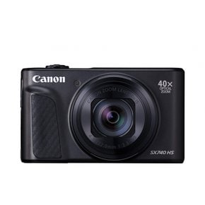 Canon PowerShot SX740 HS PSSX740HSBK 컴팩트 디지털 카메라 블랙 광학 40배 줌4K 동영상Wi-Fi