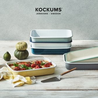 Kockums Jernverk 코쿰 법랑 계량 스튜팬 30cm