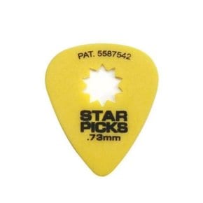 0.73mm StarPick 피크 Yellow 악기소품 일렉기타피크_W0CF034