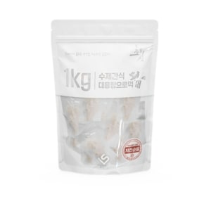  초심 치킨순살 1kg 강아지 대용량간식 육포 사사미 져키