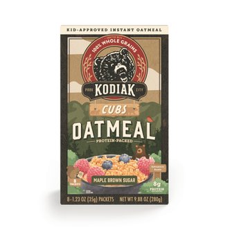  [해외직구] Kodiak  Cakes  Kodiak  Cubs  teinPacked  메이플  흑설탕  인스턴트  오트밀  1.23온스  8봉