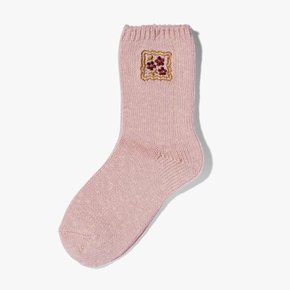 [KAPITAL]캐피탈  양말/56 YARNS COOKIE EMBROIDERY SOCKS PINK/KAD1M80001A64