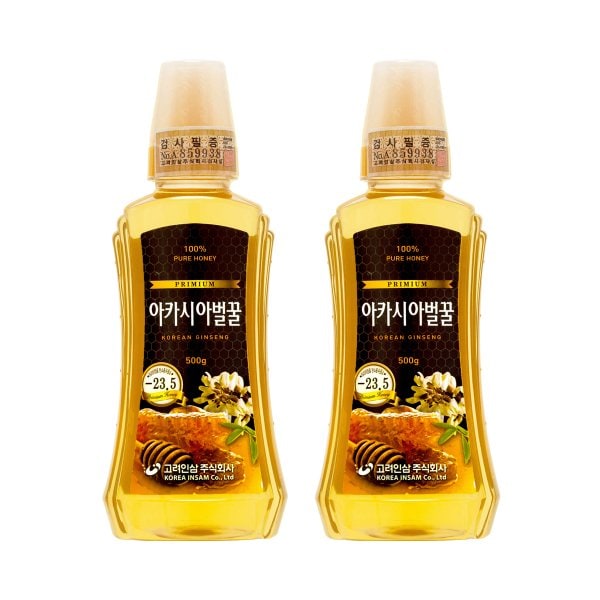 국내산 100% 아카시아벌꿀 500g x 2개
